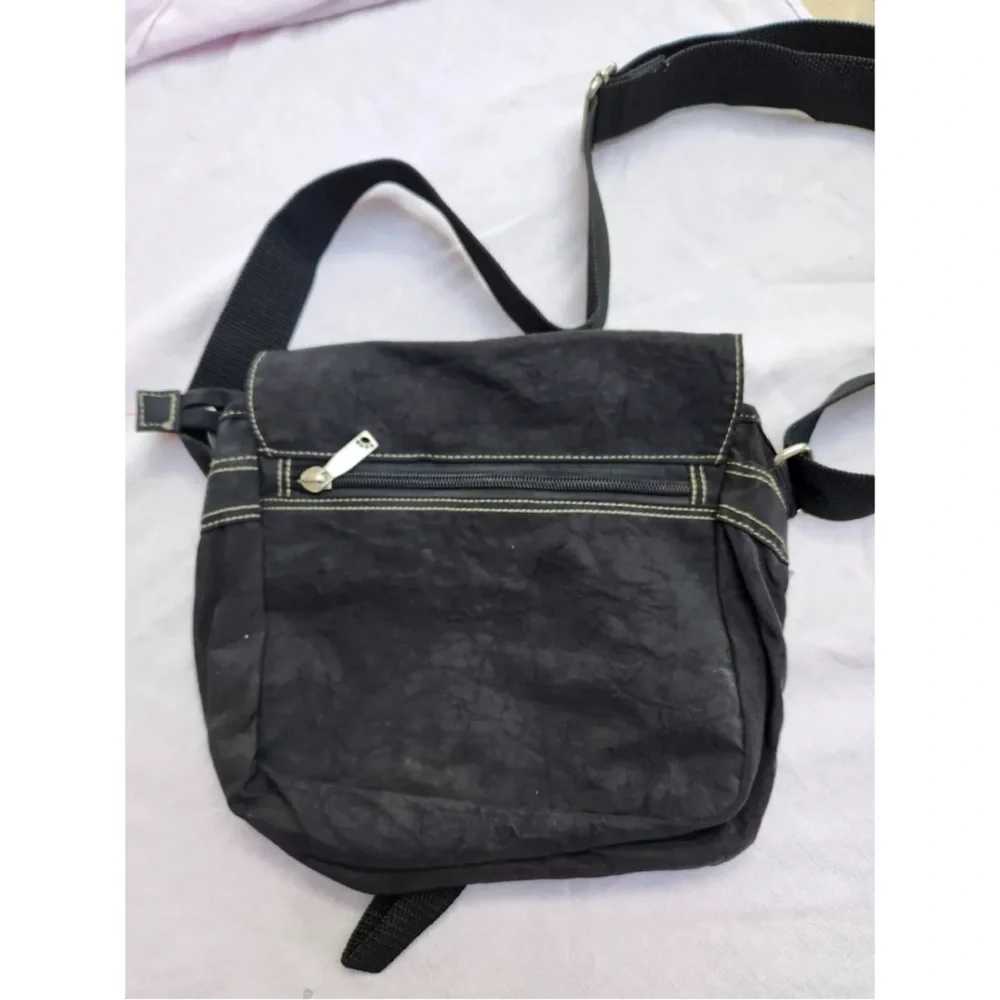 INSIDERS BROOKLYN NY Leather Nylon Xbody Bag Coney Island CYCLONE Rollercoaster‎